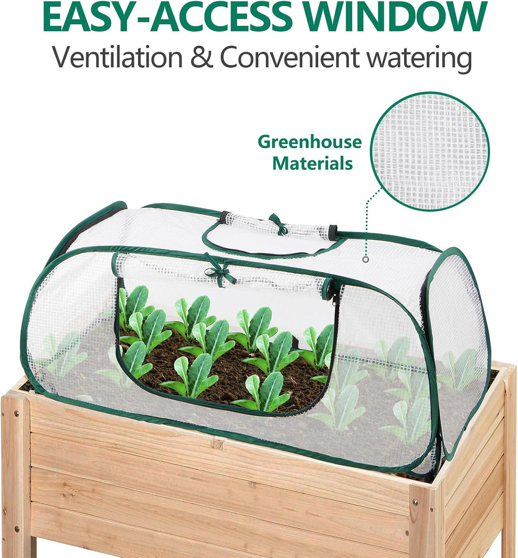 Garden Bed Cover, 45"x22"x16"(H), Plastic Hot House, Garden Row Accelerator, Greenhouse, Freeze Protection Humidity