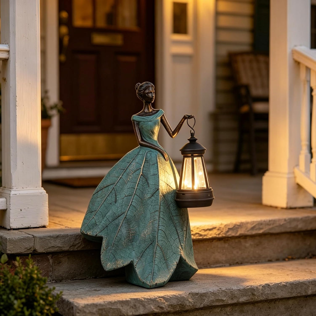 Guichifun Fairy Statues Garden Decor with Solar Lights Gifts for Women | Resin Garden Statues, Outdoor Decor, Patio
