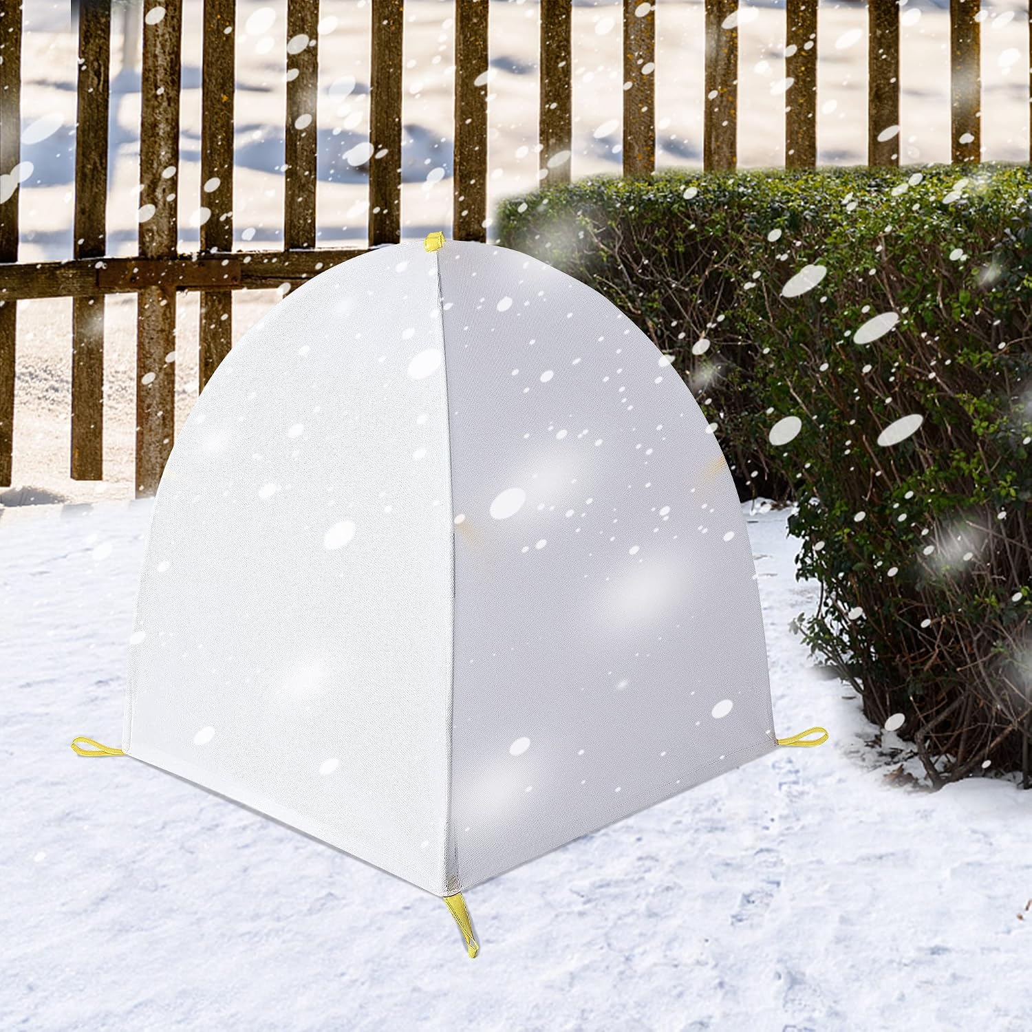DECOHS 35 x 35 x 39 Inch Warm Plant Protection Tent-Winter Shrub Covers-Winter Snow & Frost Covers Protecting Fruit