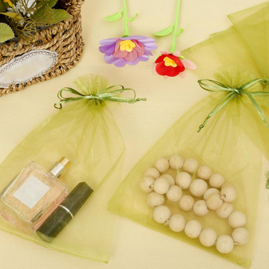 200Pcs Fruit Protection Bags, Fine Mesh Garden Netting Bags with Drawstring | Reusable Organza Fruit Tree Netting Cover