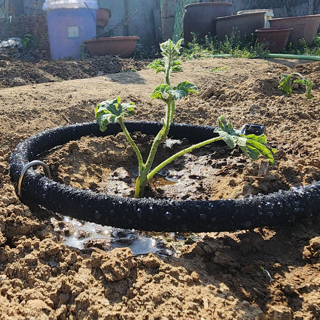 Atlantic Short Soaker Hose 10 FT x1/2" Garden Soaker Hose, Water Seeper Hoses for Foundation Watering, Garden Beds