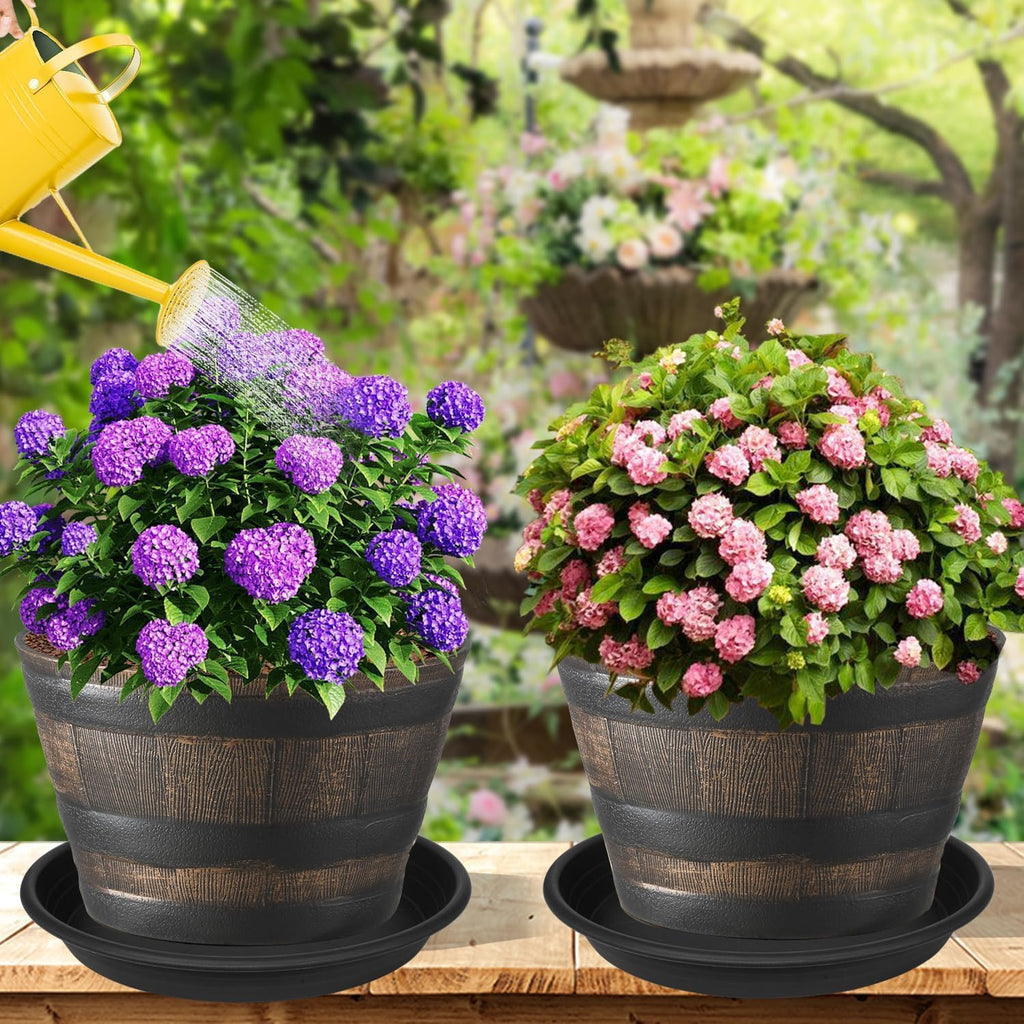1 Pack of 26 inch Plant Saucer, Large Plant Tray, Heavy Sturdy Plant Drainage Tray for Indoors, Bird Bath Bowls, Sturdy