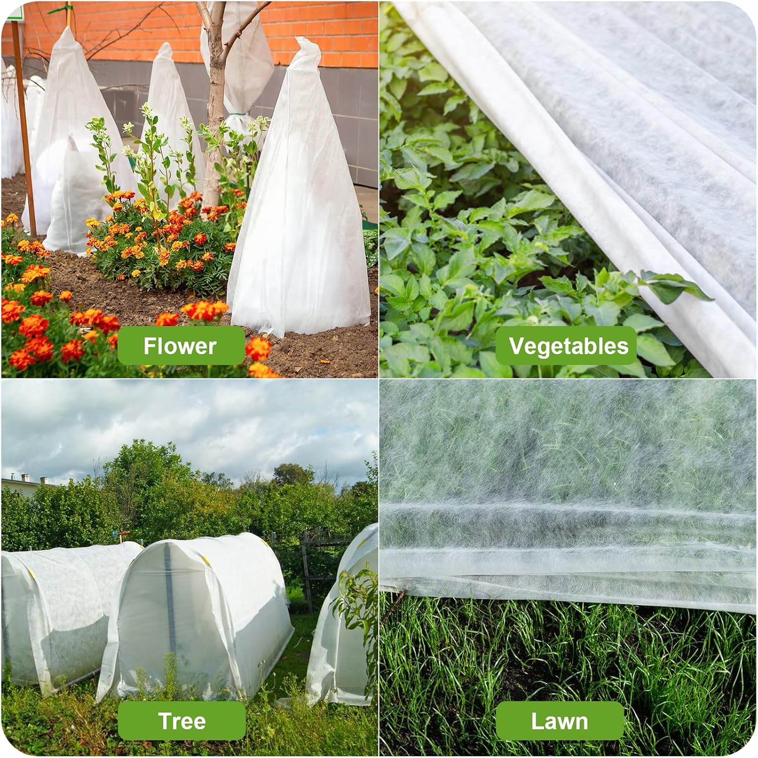 Covers Freeze Protection, Cookmaster 10x50FT Frost Cloth Plant Freeze Protection, Garden Floating Row Covers for Raised