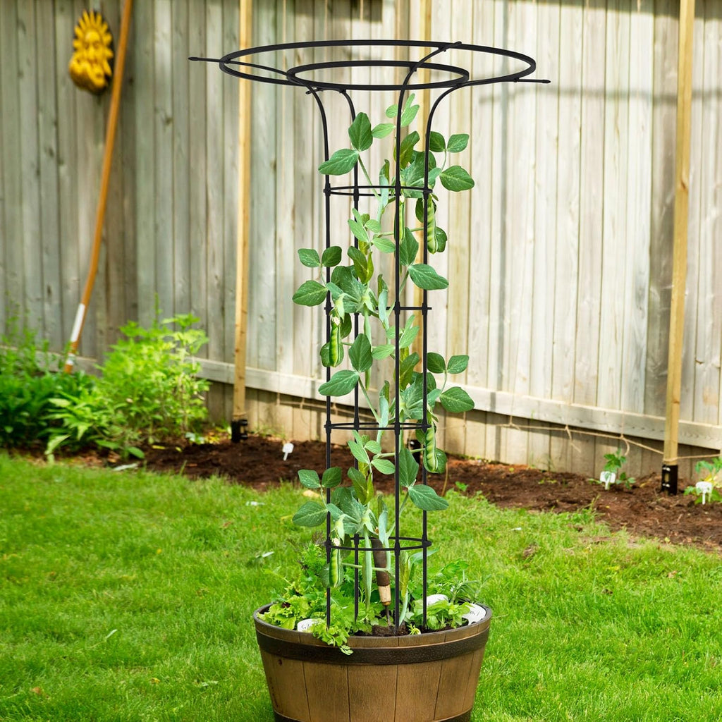 Trellis for Climbing Plants Outdoor - 69"(H), Expandable and Rust-Proof Metal Plant Support, Easy Installation, Garden