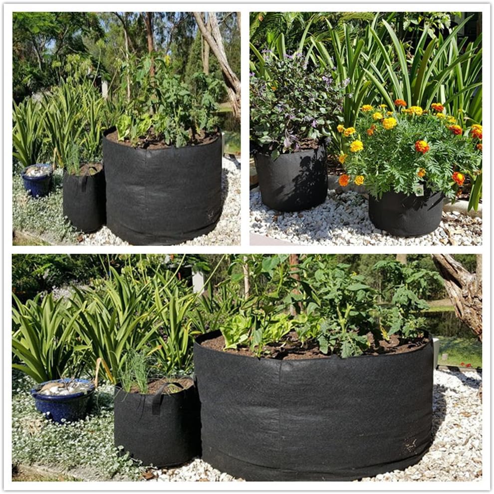 MIFXIN Potato Grow Bags 10 Gallon Vegetable Planter Bag with Handles Nonwoven Fabric Growing Container for Planting