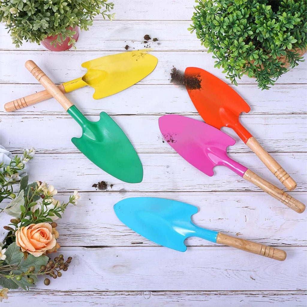 20 Pcs Colorful Metal Hand Shovel Digging Trowel Set Transplanting Garden Shovel for Flower Soil Planting Women Men