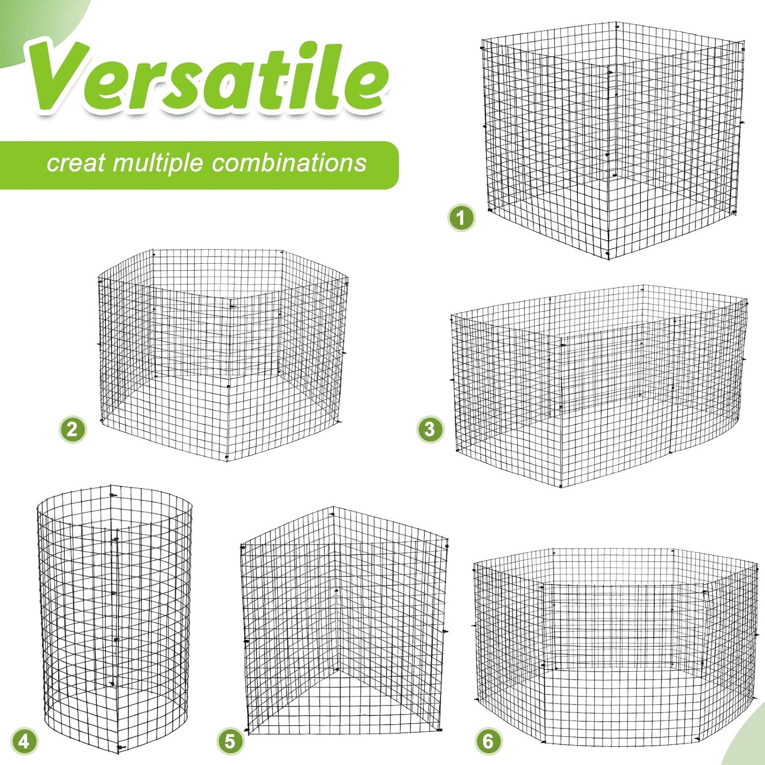 Zubebe 8 Pack Small Wire Plant Protectors Square Plant Protectors from Animals Mesh Cage Chicken Wire Cloche for Shrubs