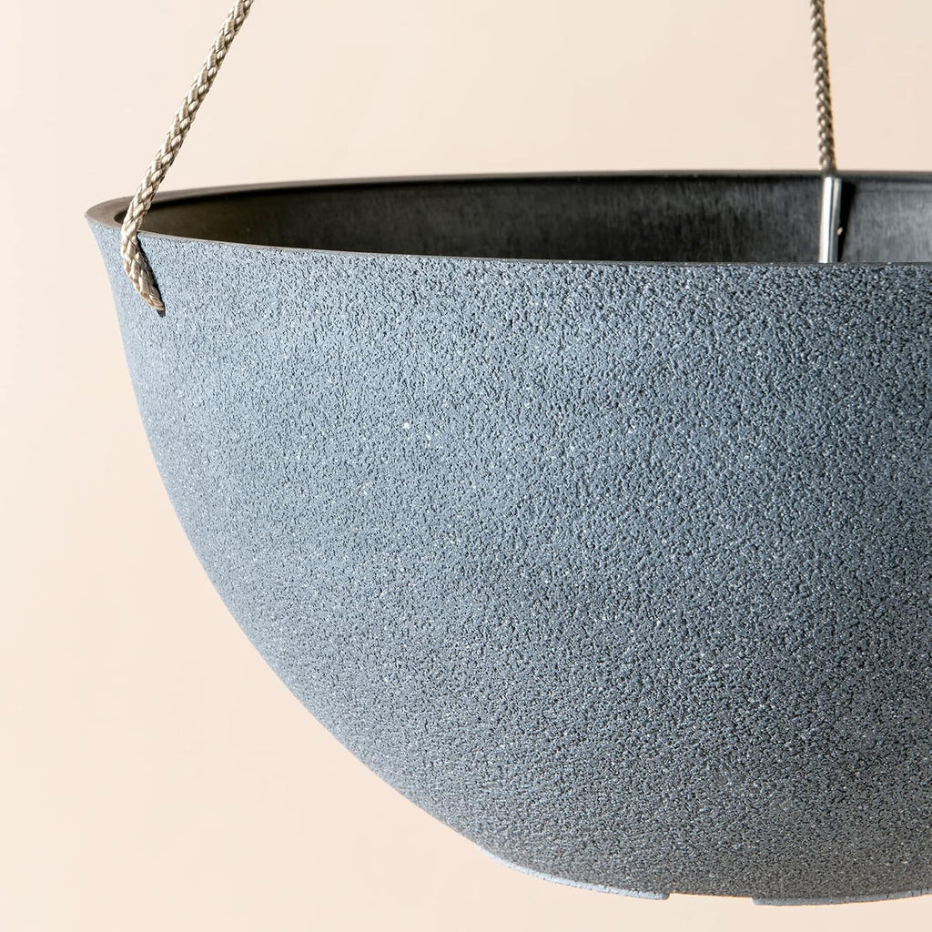 LA JOLIE MUSE Hanging Planter Baskets for Outdoor Plants, Set of 2, 13 Inch | Large Hanging Baskets with Drainage