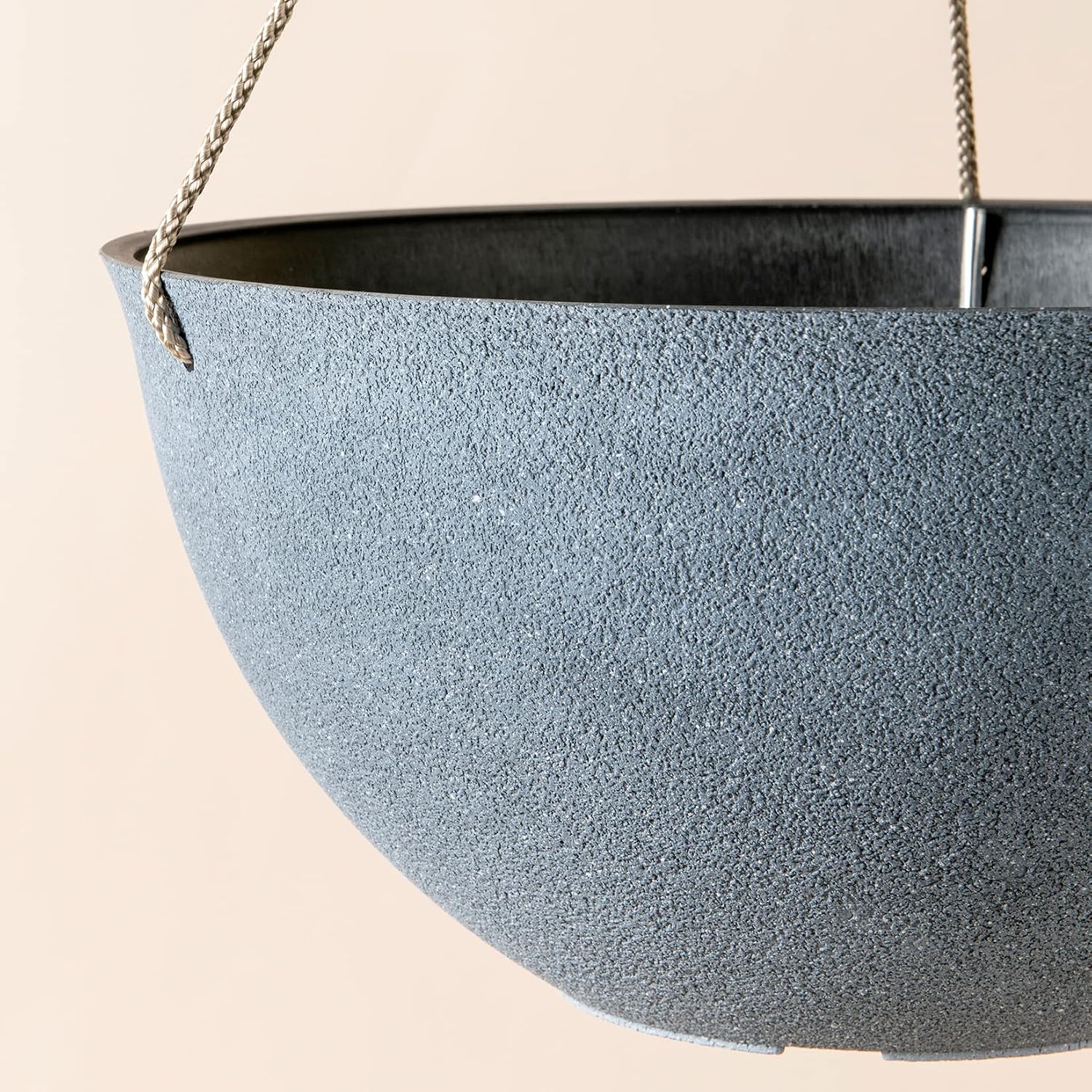 LA JOLIE MUSE Hanging Planter Baskets for Outdoor Plants, Set of 2, 13 Inch | Large Hanging Baskets with Drainage