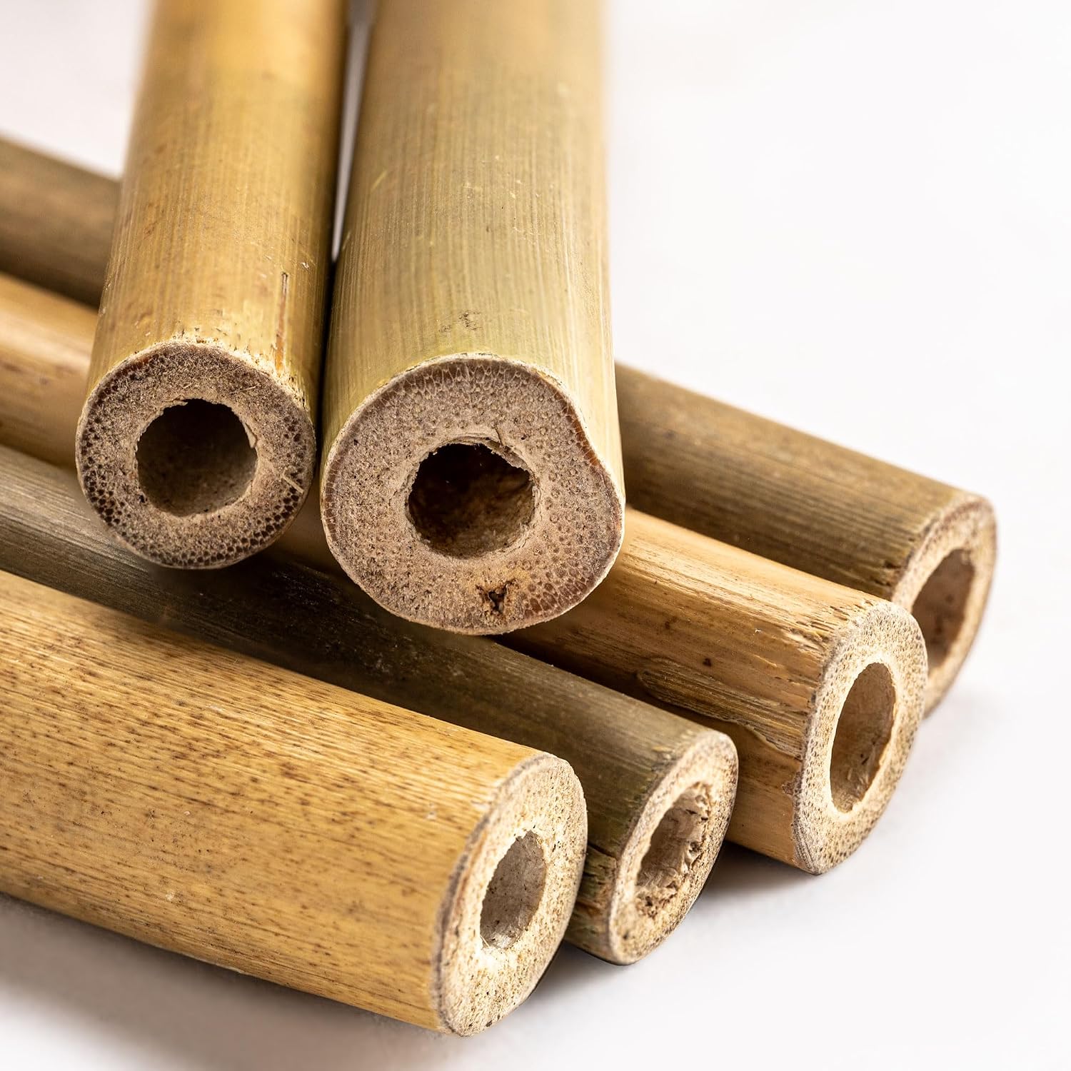 Rivajam 125 Bamboo Sticks for Crafts Supplies | Bamboo Craft Sticks & Mason Bee Tubes for Mason Bee House | Bamboo Reed