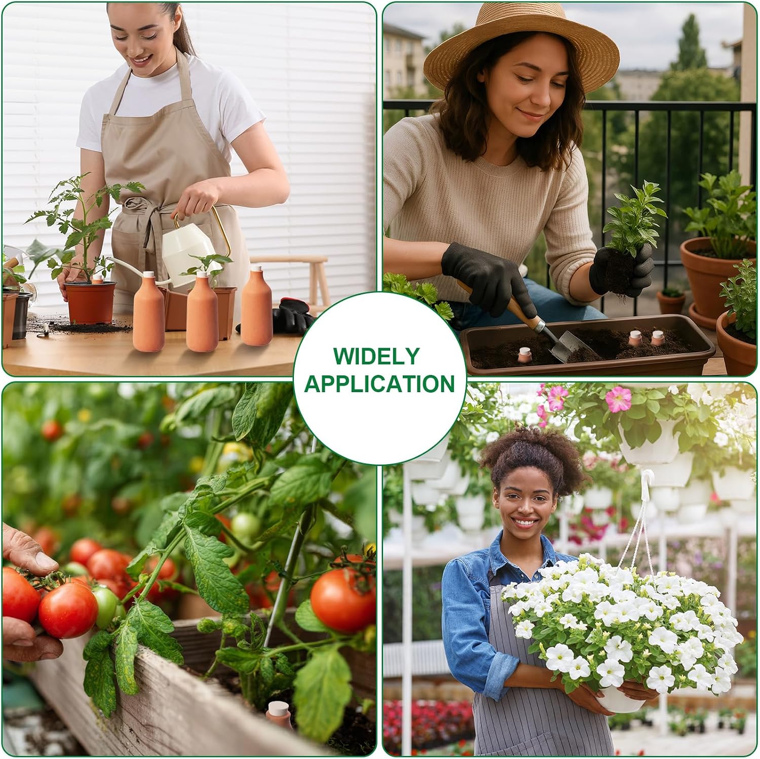 8 Pcs Ollas Terracotta Watering Pots Self Watering Planter Insert Terracotta Globes Clay for Indoor Outdoor Plants (12