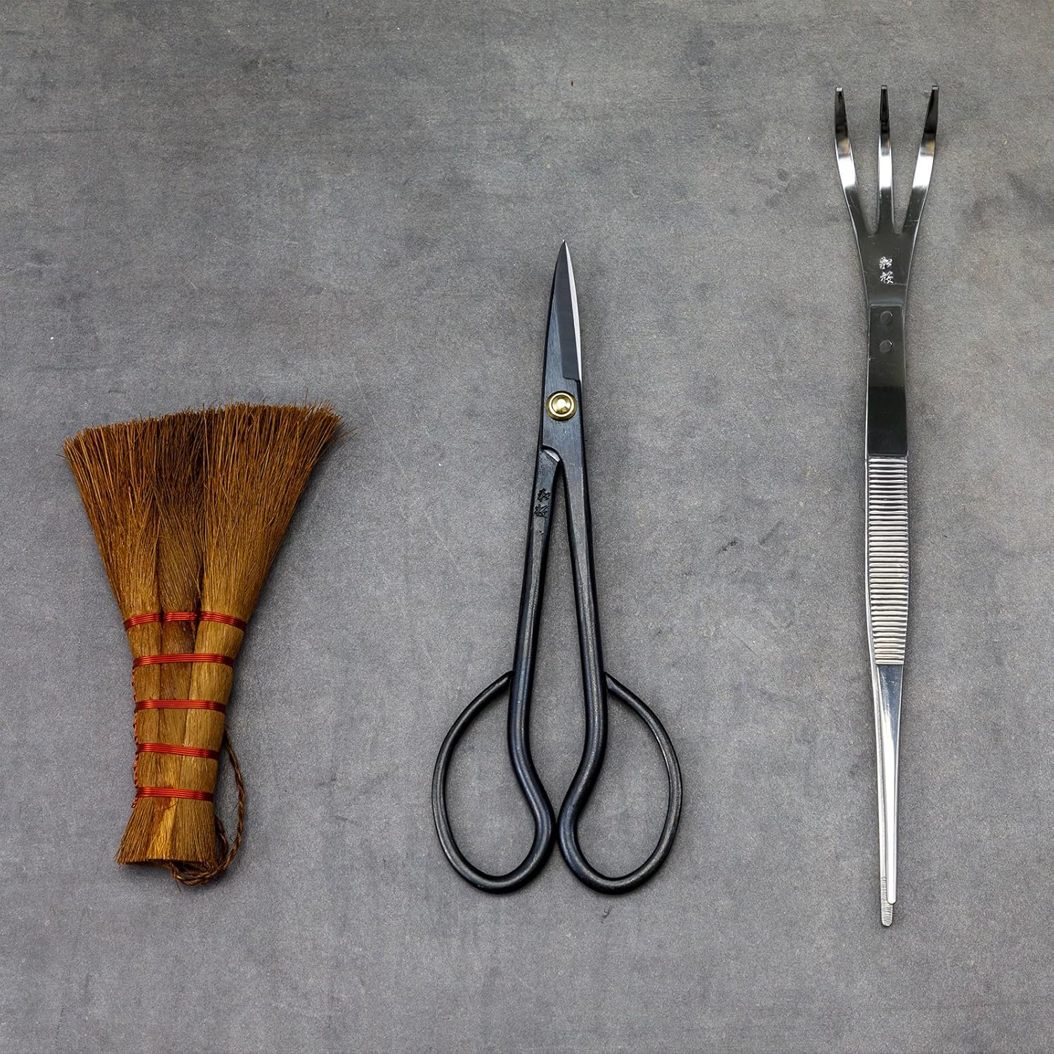 Hanafubuki Wazakura Japanese Bonsai Garden Tool Starter Kit, Made in Japan, Satsuki Scissors, Stainless Tweezers with