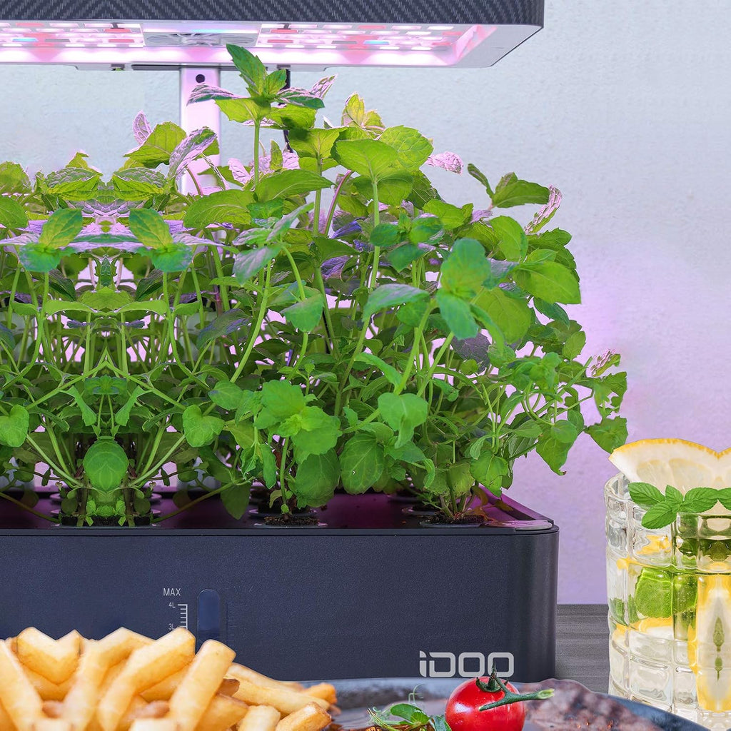 iDOO Seed Pods kit for Hydroponics System, with 12 Growth Sponges, 12 Grow Baskets, 12 Pod Labels, 12 Grow Domes, 2