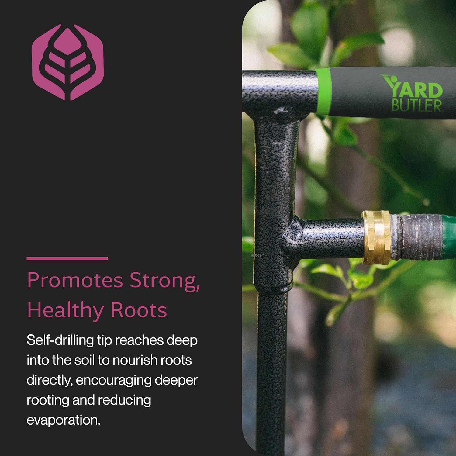 Yard Butler 36 Inch Deep Root Irrigator - Drip Watering Irrigator Tool - Soil and Root Penetration - Deep Plant and