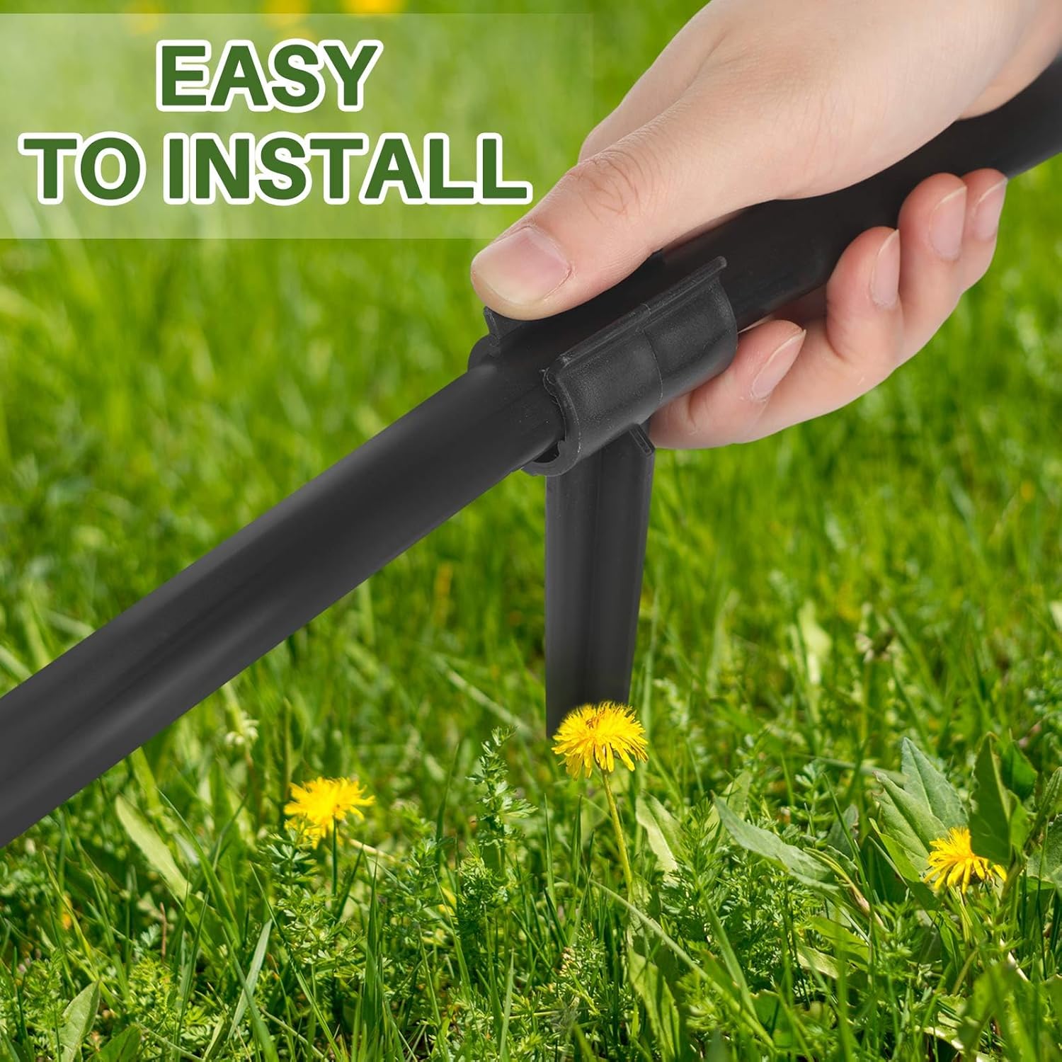 50 Pcs Irrigation Drip Support Stakes 1/2 Inch Tubing Hose Holder, Pipe Universal Drip Lines Tubing Hose for Gardening