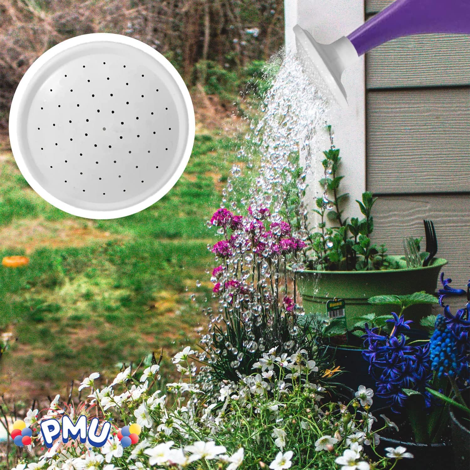 PMU 3 Pack Replacement Sprinkler Head Spray Spout for PMU Brands 2 Gallon Watering Cans, NOT Intended to be a Universal