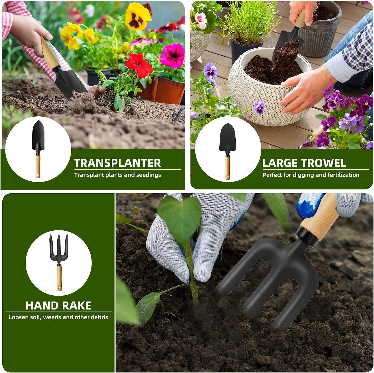 8 in 1 Seed Storage Garden Seed Organizer with Gardening Tool Set | gardening tools set cultivators includes 2 psc