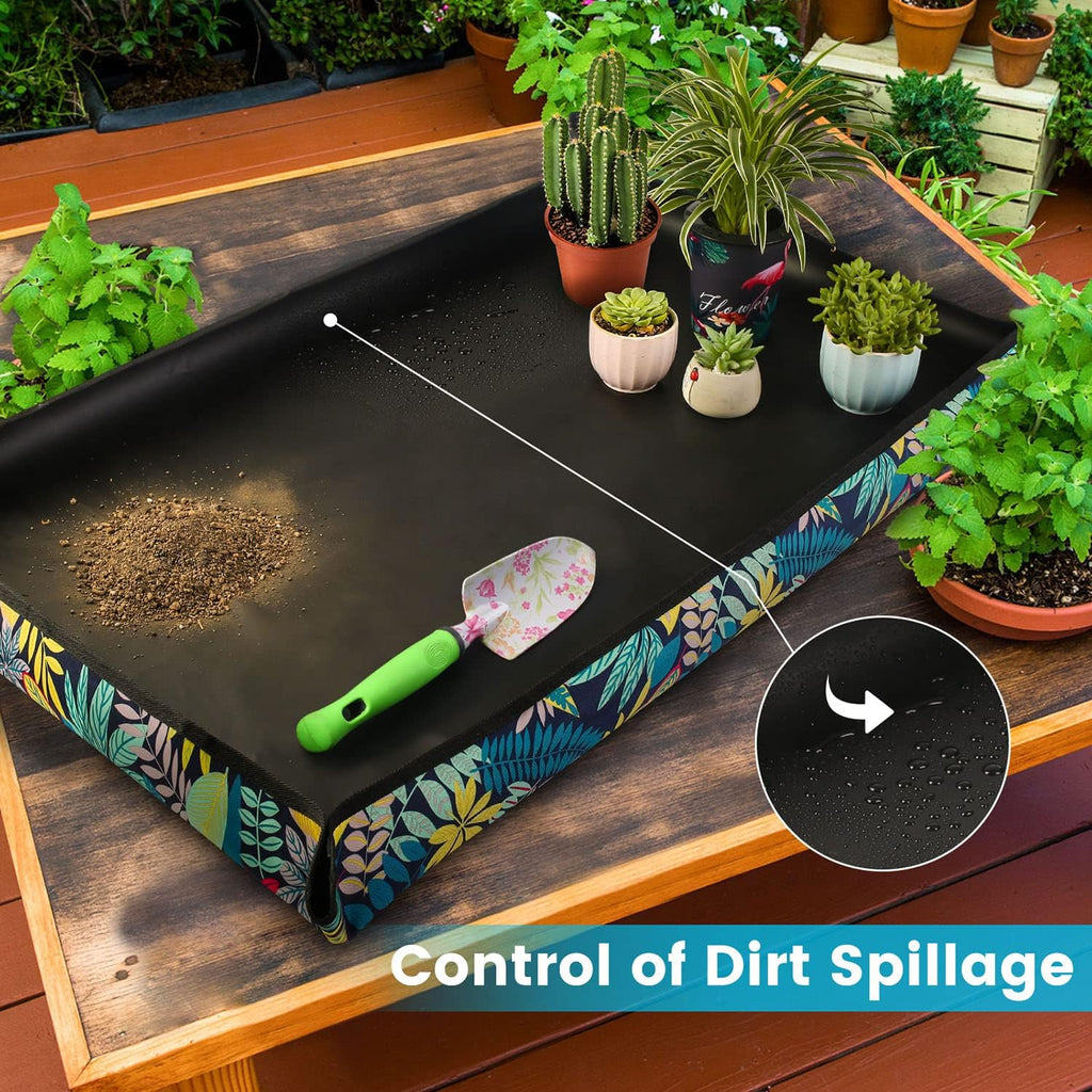 2PCS 43.5"x 29.5" Extra Large Repotting Mat for Indoor Plants Transplanting and Mess Control Gardening Gifts for Women