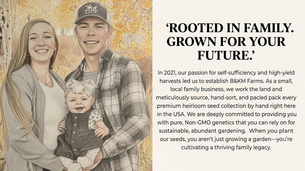 B&KM Farms 100,000 Non-GMO Heirloom Seed Kit-50 Fruit & Vegetable Variety