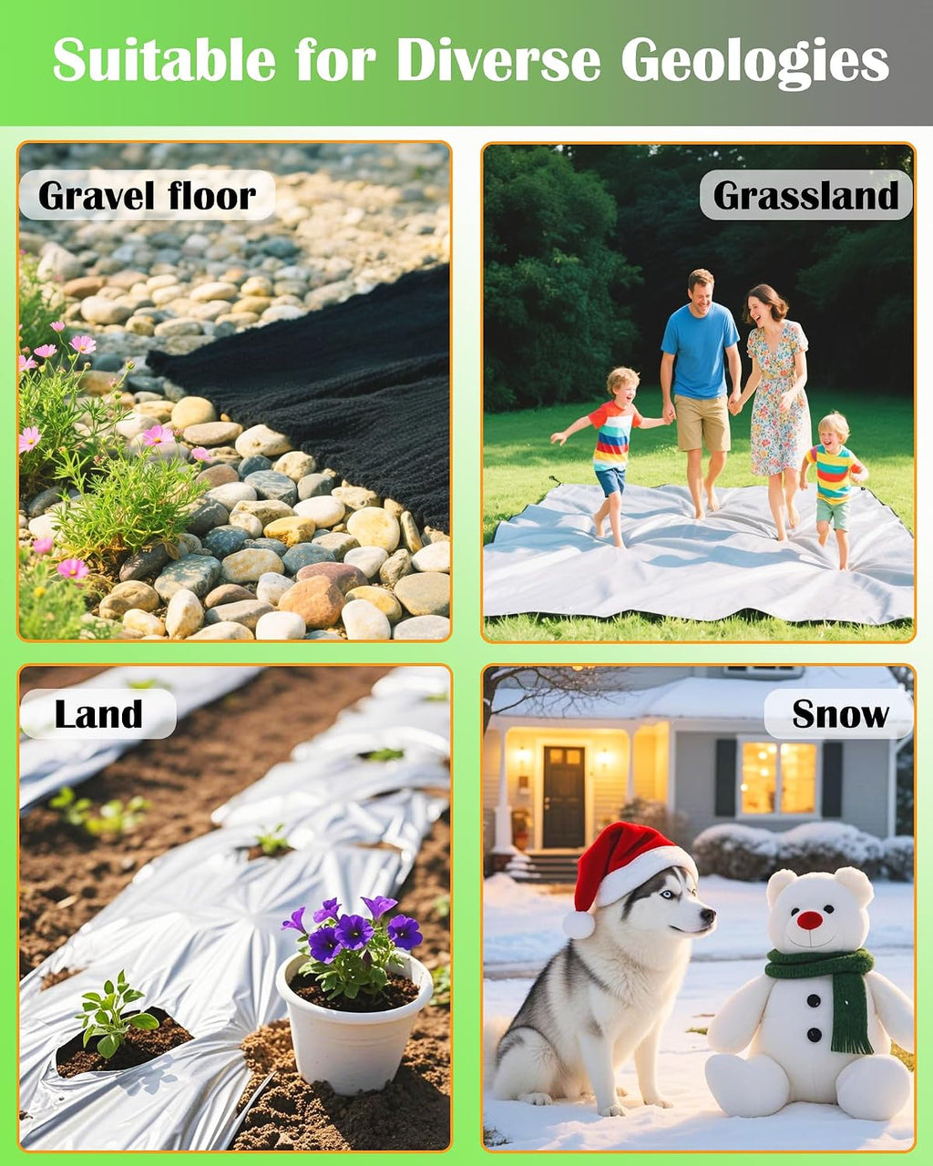130Pcs Landscape Fabric Pins, Galvanized Circle Top Landscape Fabric Stakes | Not Easy to Bend 6-Inch Garden Staples
