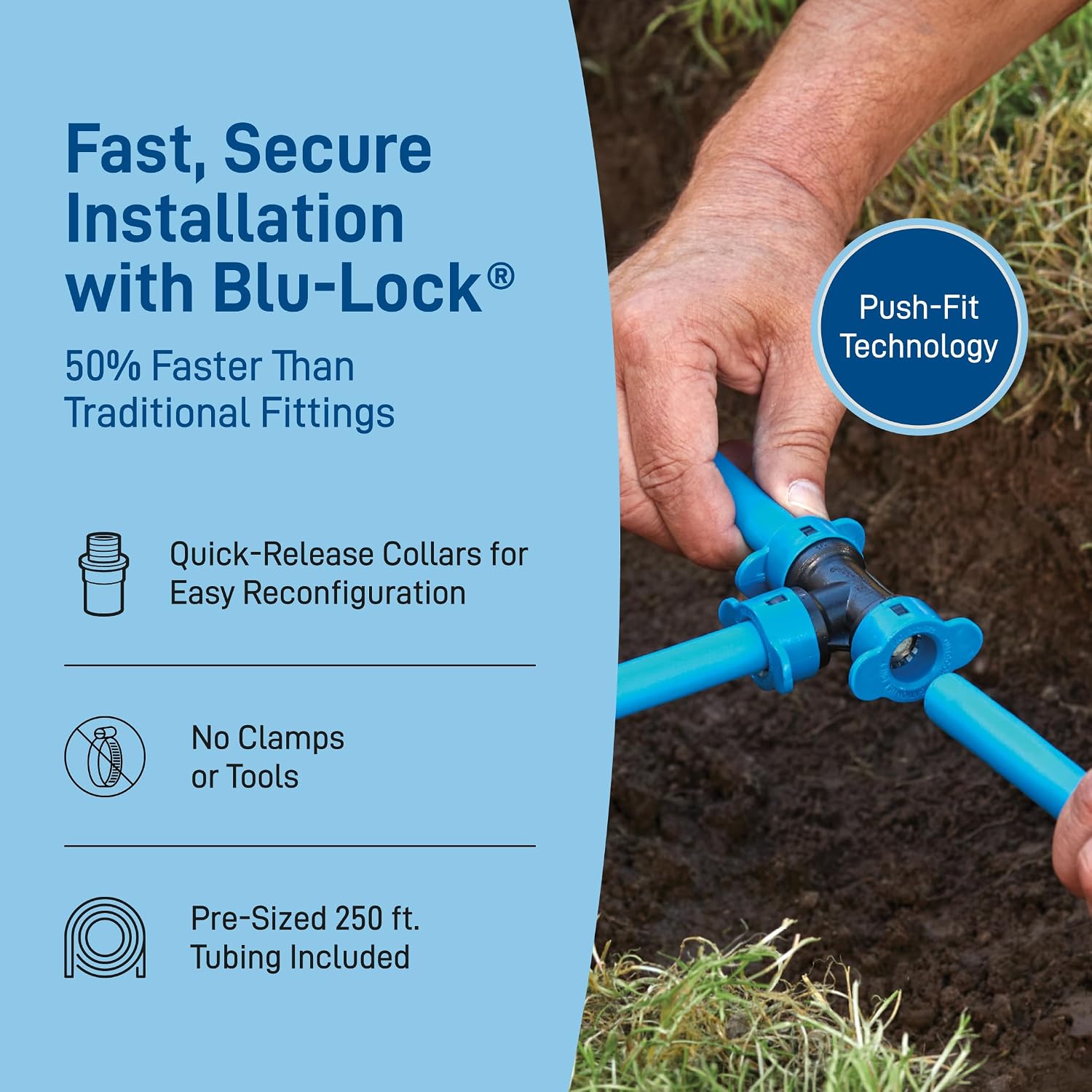 Orbit 2-Zone All-in-One Automatic Watering System - Automatic Sprinkler System for Yard Irrigation Setup - DIY Lawn Kit