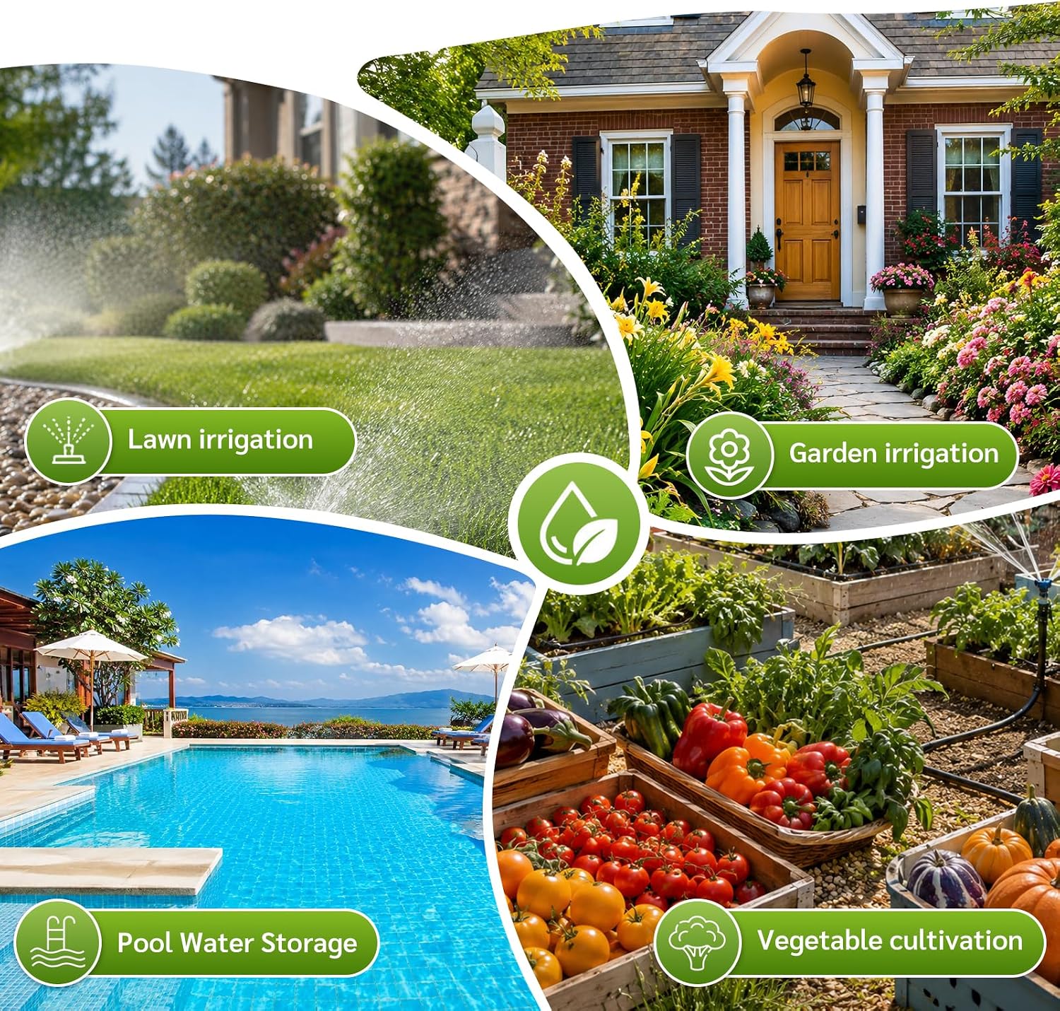 Sprinkler Timer for Garden Hose, Water Timer with Rain Delay, IP55 Weatherproof, Fits Standard 3/4" NH Hose Faucet