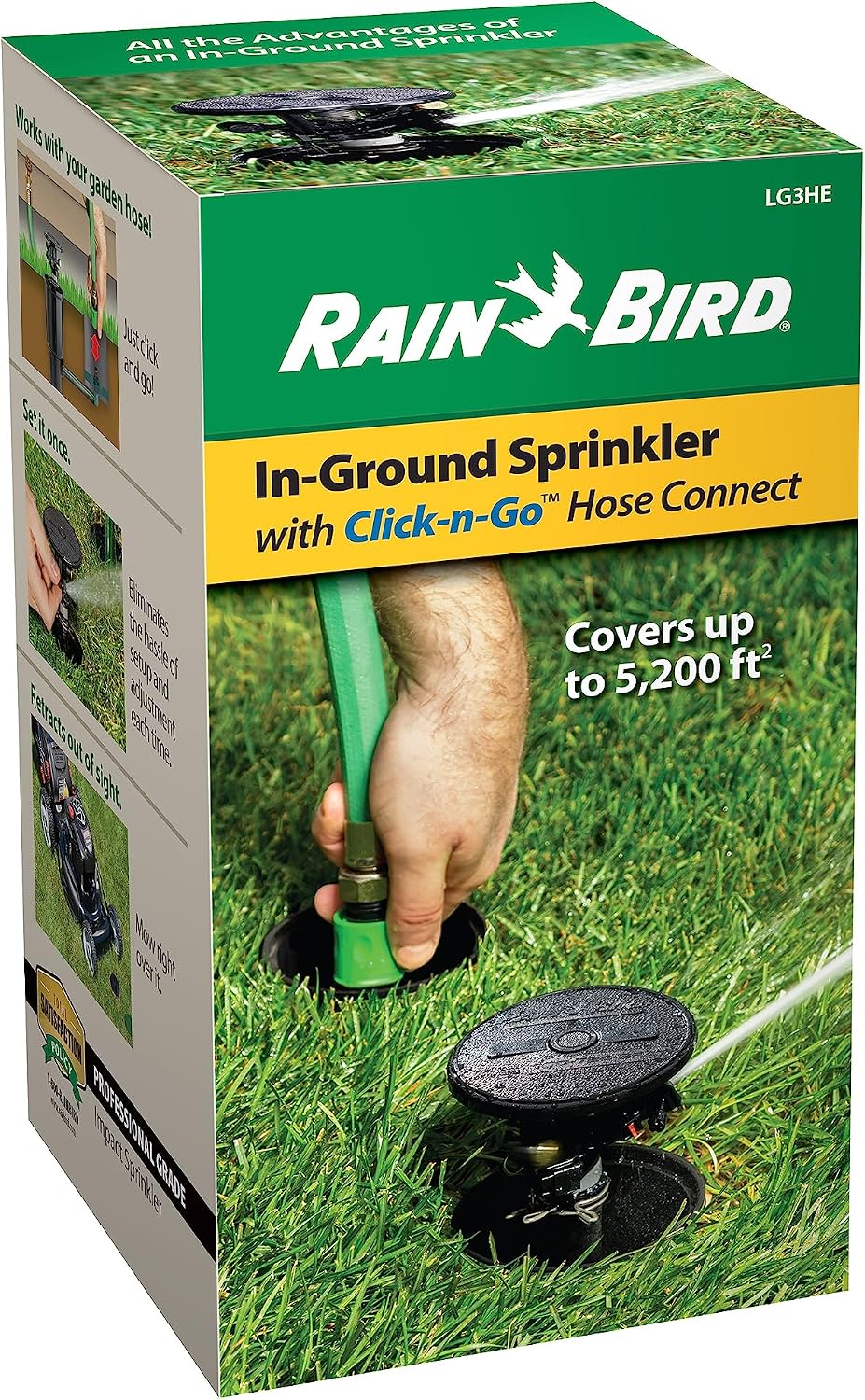 Rain Bird LG3HE Impact Sprinkler, Click-N-Go