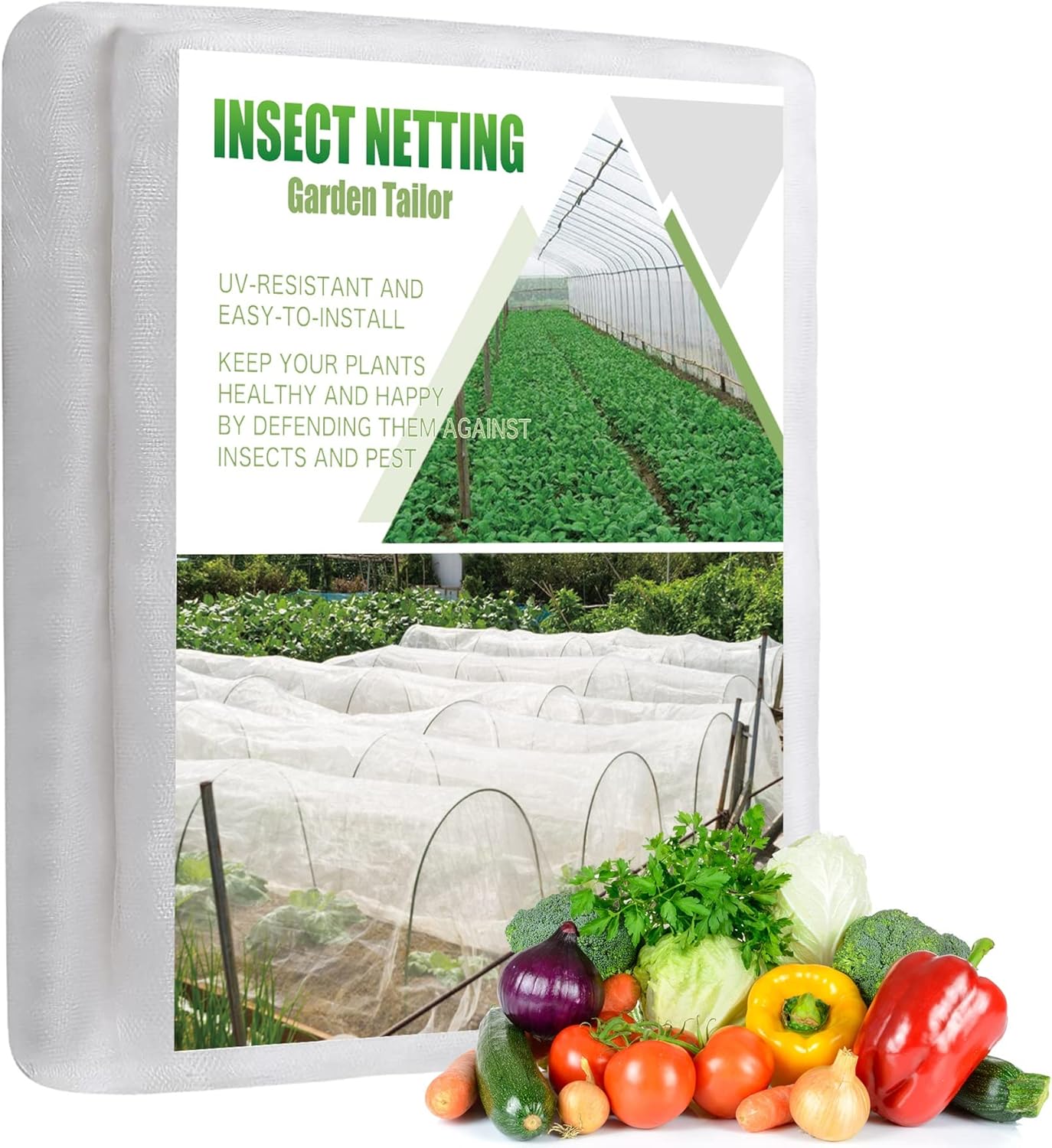 Garden Insect Netting Pest Barrier: 10'x25' Bug Netting for Garden Protection Mosquito Net Fine Mesh Cicada Tree Net