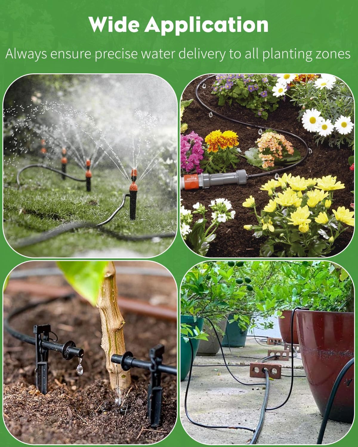 Pawfly 500 ft. 1/4" Drip Irrigation Tubing, Blank Distribution PVC Tubing for Drip Irrigation System, Drip Irrigation
