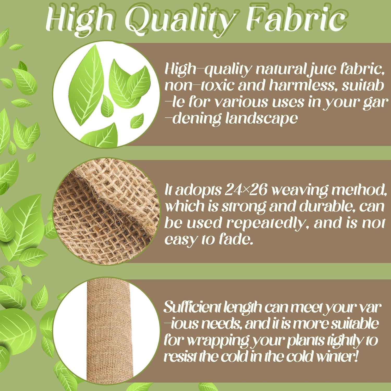 60 Inch x 100 ft Burlap Fabrics Roll Natural Burlap Garden Multipurpose Weed Barrier Garden Landscape Blankets Cloth