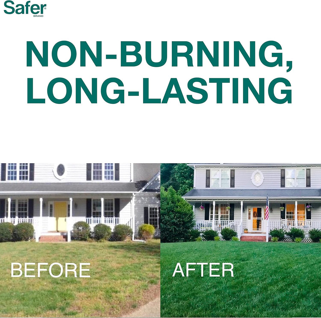 Safer Brand Lawn Restore Natural Lawn Fertilizer - 9335SR - Non-Burning Fertilizer - 9-0-2 NPK - Use for Healthy Grass
