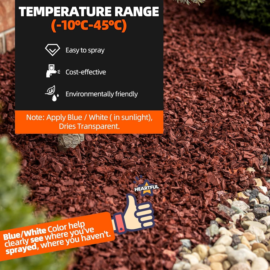 Mulch Binder with Sprayer -27OZ Ready to Use Rock Glue for Landscaping, Fast-Dry Landscape Rock Glue, Gravel