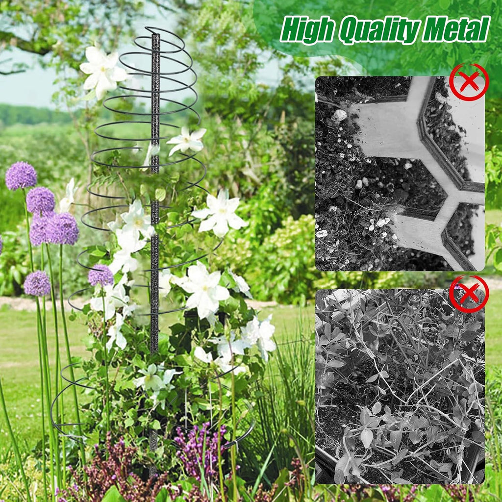 Trellis for Climbing Plants Outdoor,2 Pack Plants Trellis 44 inch Support Metal Garden Trellis for Plants Flowers Light