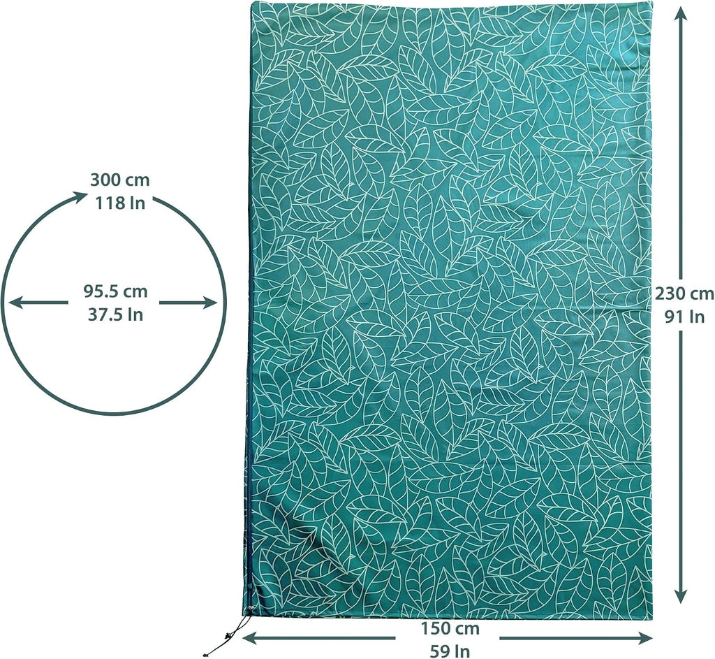 Plant Covers Freeze Protection 59"x91" | 2-Pack Winter Frost Blankets | Green Garden Cover Bags for Outdoor Plants