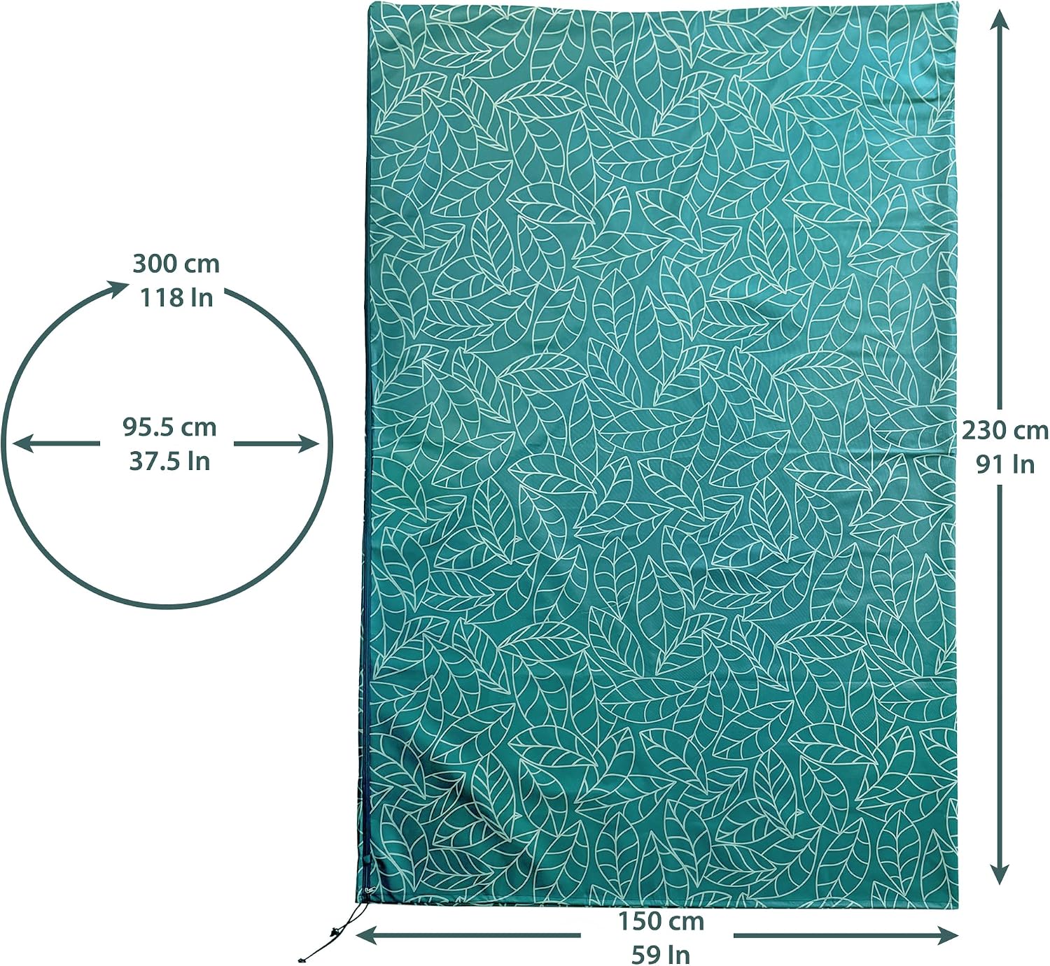 Plant Covers Freeze Protection 59"x91" | 2-Pack Winter Frost Blankets | Green Garden Cover Bags for Outdoor Plants