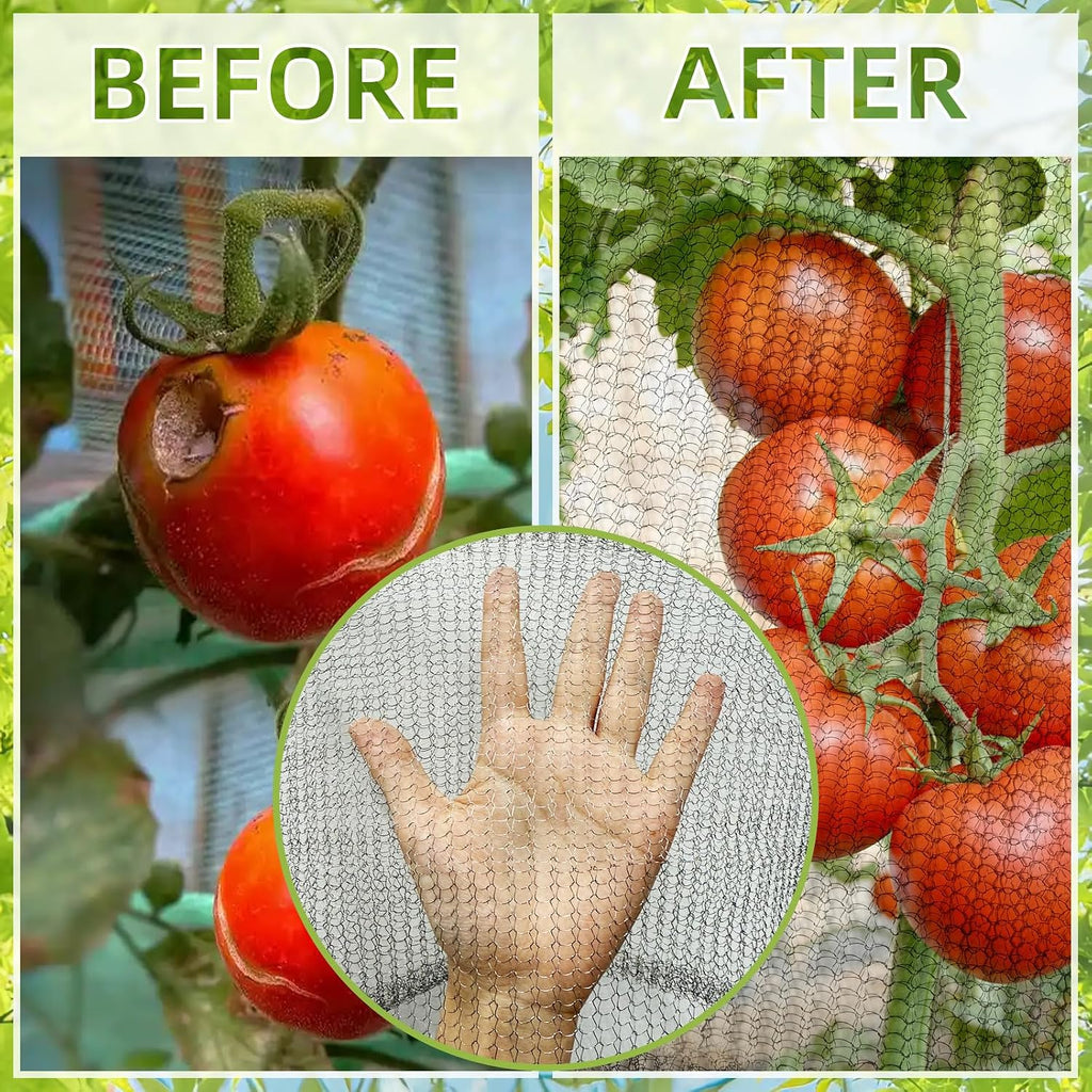 1 Gallon Wire Mesh Bags for Plant Protection, Garden Mesh Netting Protection Bag Animal Barrier Wire Baskets for Plants