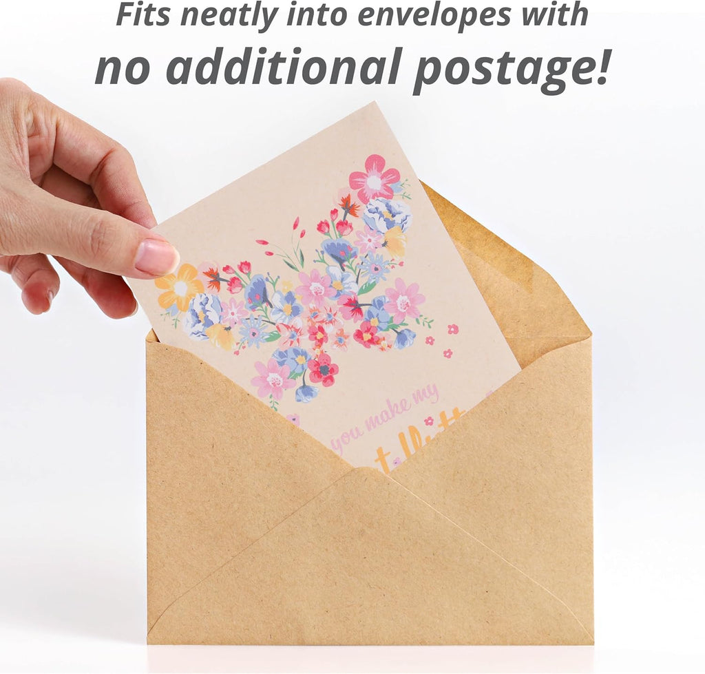 Make Your Heart Flutter 25 Bird and Butterfly Wildflower Seed Packets for Planting, A Beautiful Valentines Day Gift