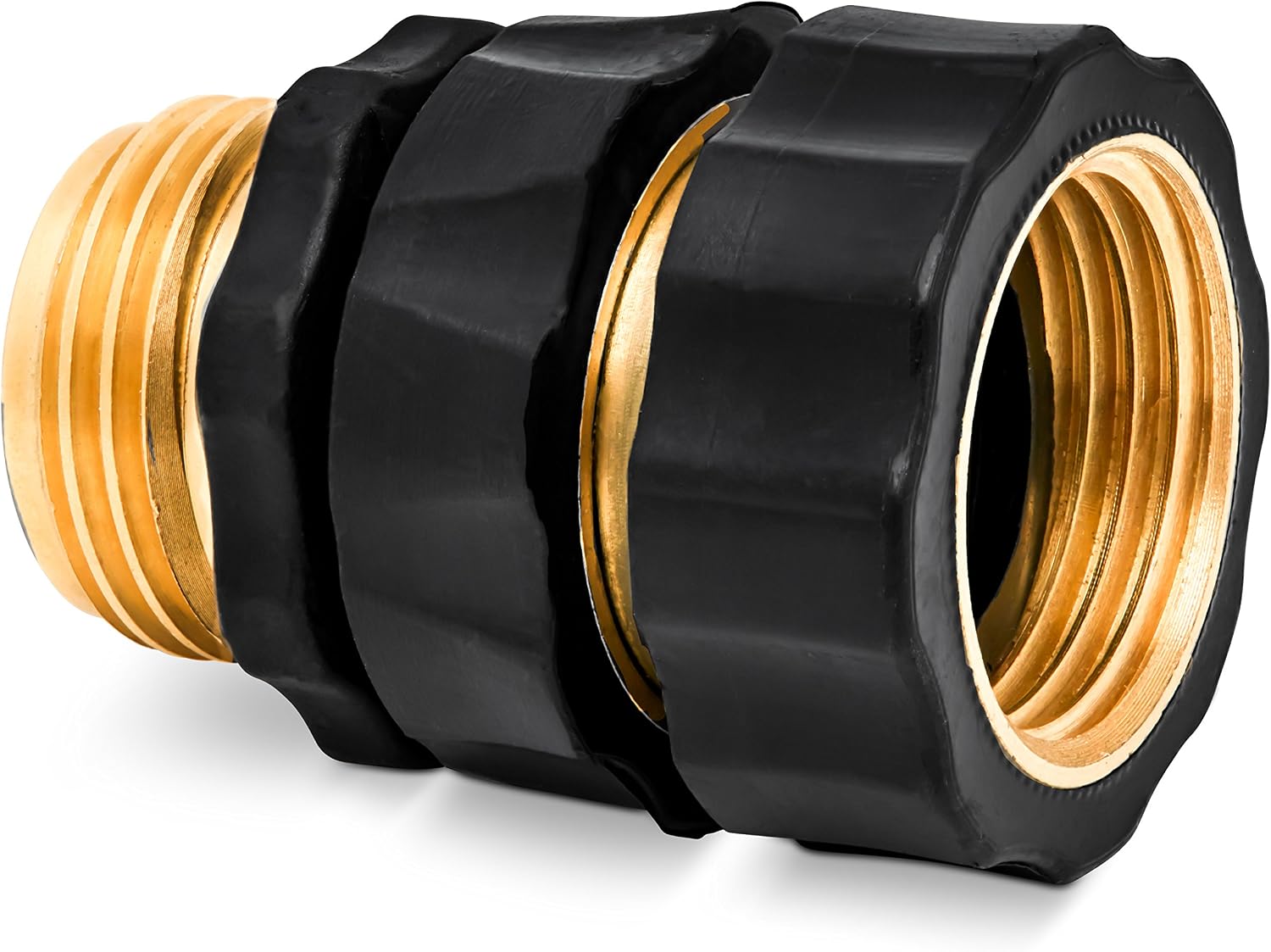 Brass Leak Resistant Garden Quick Connect & Disconnect Water Hose End Fittings, Female & Male Quick Release 3/4 Inch