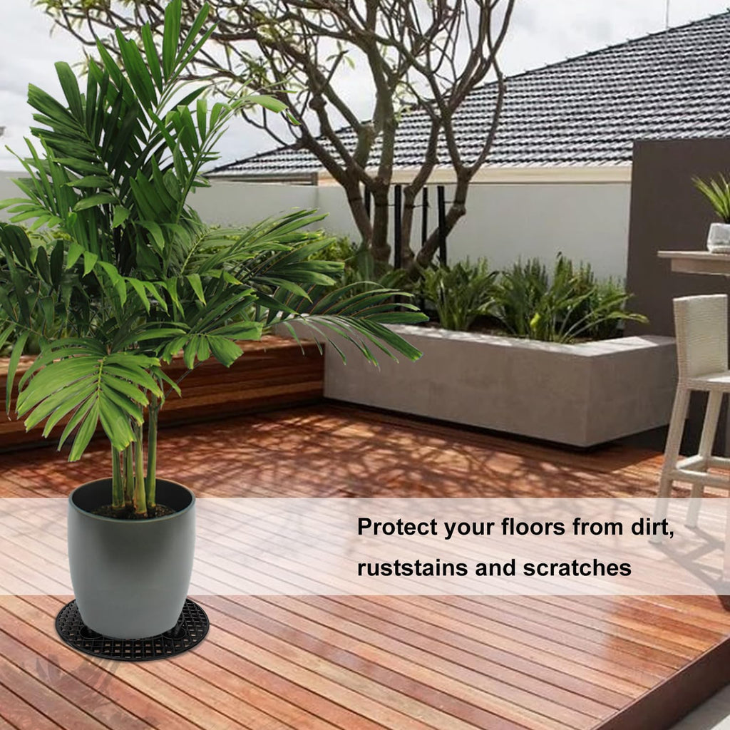 30 Pack Plant Pot Elevators 11.8 Inch Plastic Plant Risers, Plant Level Pot Elevator for Indoor & Outdoor Planters