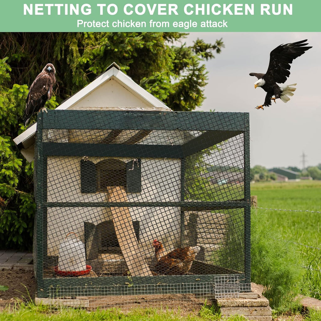 BSTPCOO Bird Netting for Chicken Coop 25'x25', Poultry Netting, 3/4" Mesh | Chicken Netting for Hawks, Aviary Net Deer