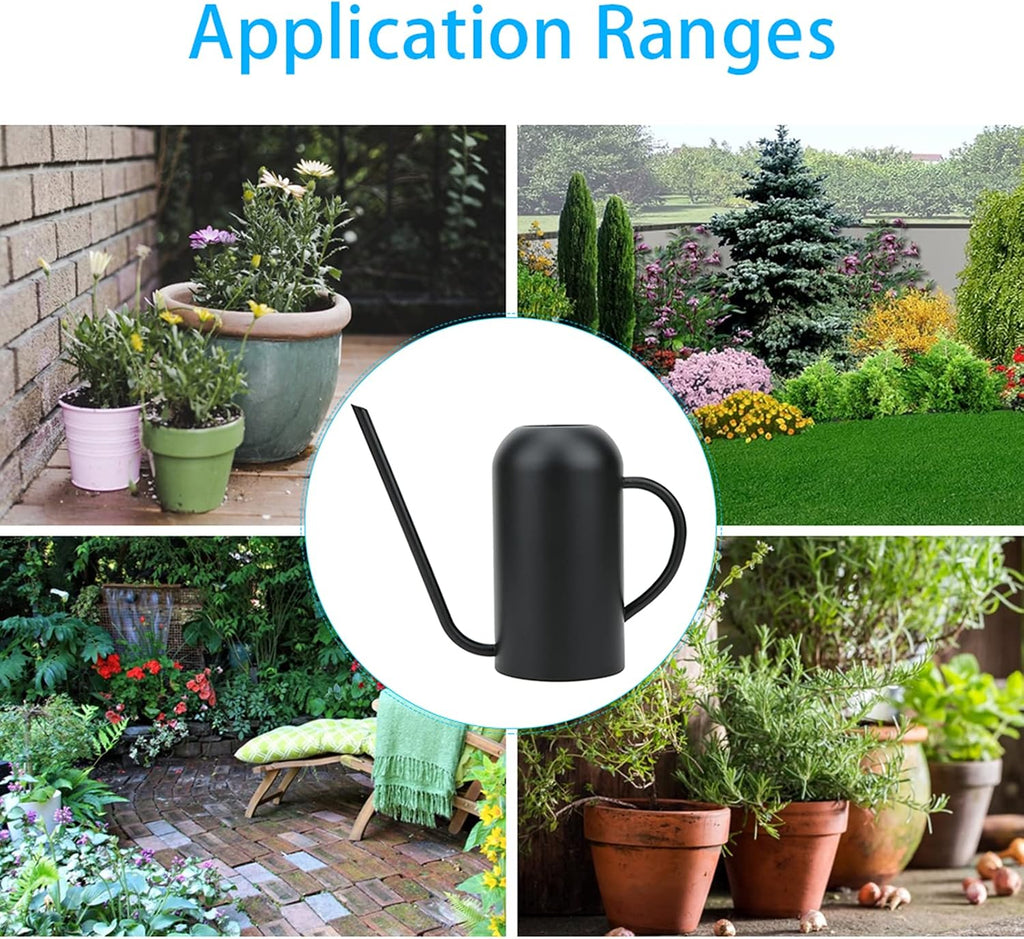 Long Spout Watering Can, 1.5L/50oz Stainless Steel Sprinkling Can Pot for Indoor Plants House Plants Flower Watering
