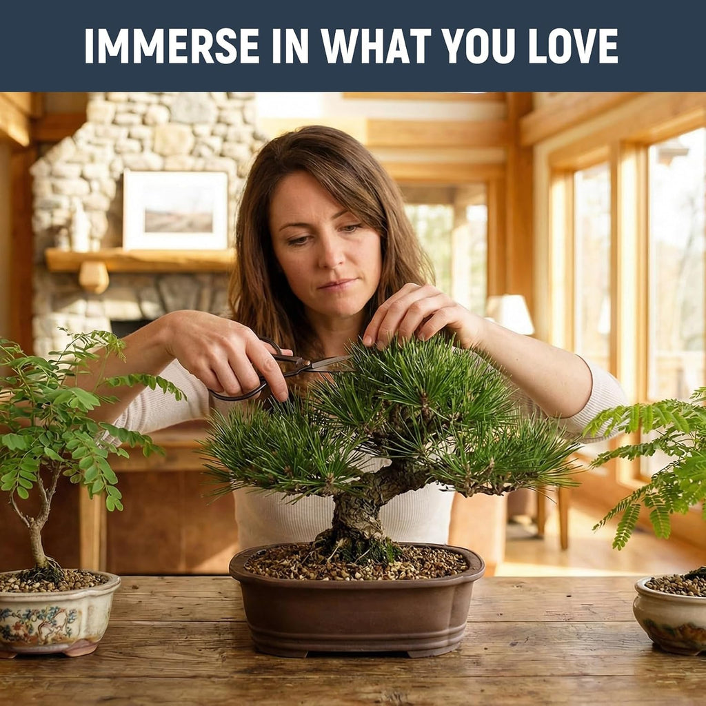 Bonsai Tree Kit - Complete Indoor Bonsai Starter Kit with 5 Unique Tree Seeds, Bonsai Tools - DIY Gardening Gift for