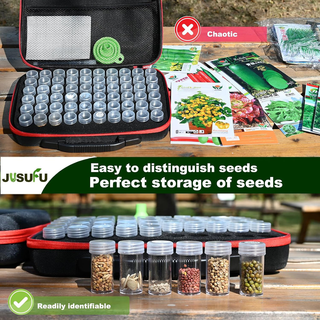 Seed Organizer Storage Box | 60 Slots Seed Organizer For Categorizing And Storing Seed (seed not included)