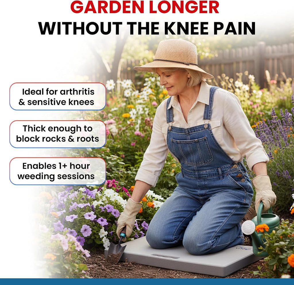 Aquamentor Kneeling Pad - Made in The USA - Firm, Durable and Thick Garden or Mechanics Foam Kneeling Pad, Great for