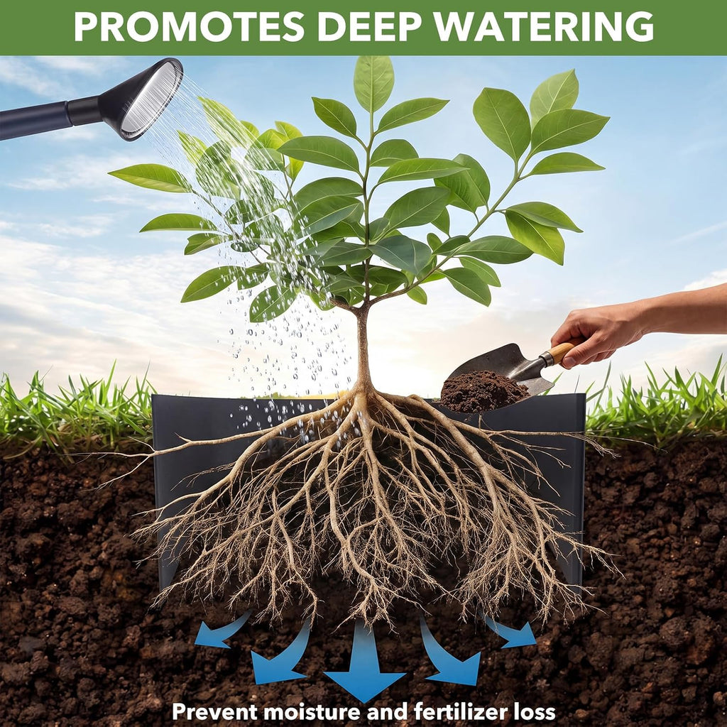 90 Pcs Adjustable Plant Rings for Outdoor Plants, Diameter Range 8.3-15.7in Interlocking Tree Planting Rings Grow