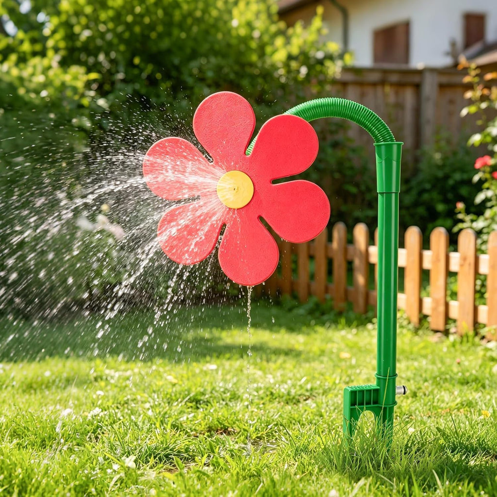 Crazy Daisy Sprinkler,360° Rotating Dancing Crazy Daisy Water Sprinkler for Lawn Garden, Funny Sunflower Water