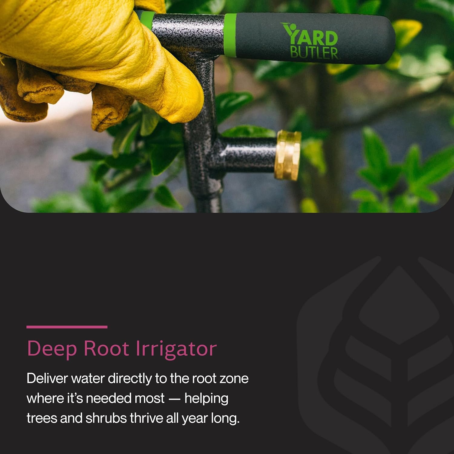 Yard Butler 36 Inch Deep Root Irrigator - Drip Watering Irrigator Tool - Soil and Root Penetration - Deep Plant and