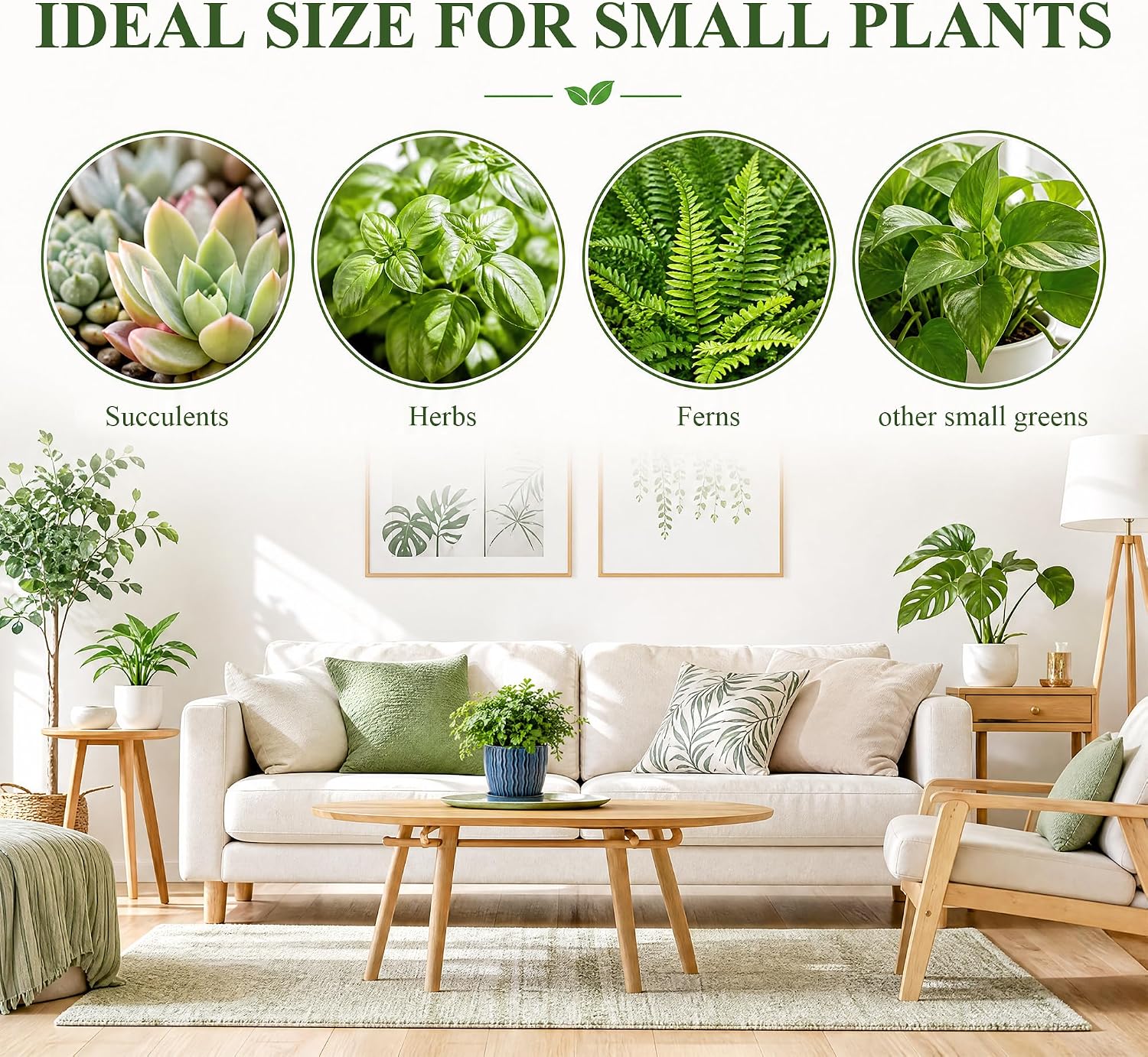Ceramic Plant Pots, Modern Flower Pots, Small Plant Pots 4.5+5.5inch | Flower Pots Indoor Planters with Drainage and