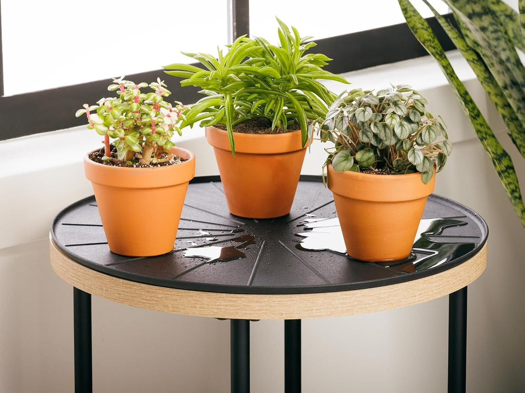 WeatherTech 15" Plant Mats/Coasters - for Floor Protection from Planter Spills, leaks and Soil (8A15CST2PKTN)- Tan