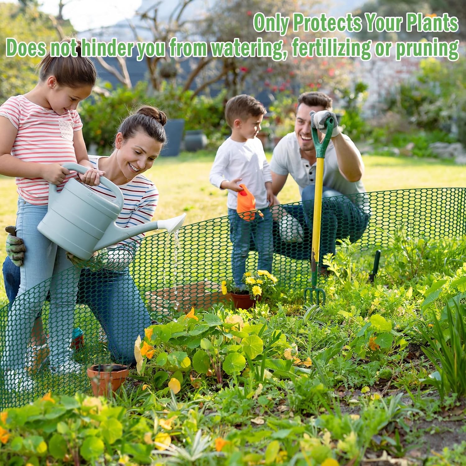 40Ft x 16In Plant Protectors from Animals, Plant Cages for Outdoor Plants | Wire Plant Protector, Thick Metal